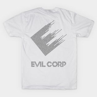 E corp (mr. Robot) Black Font T-Shirt